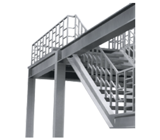Escada estrutura metálico